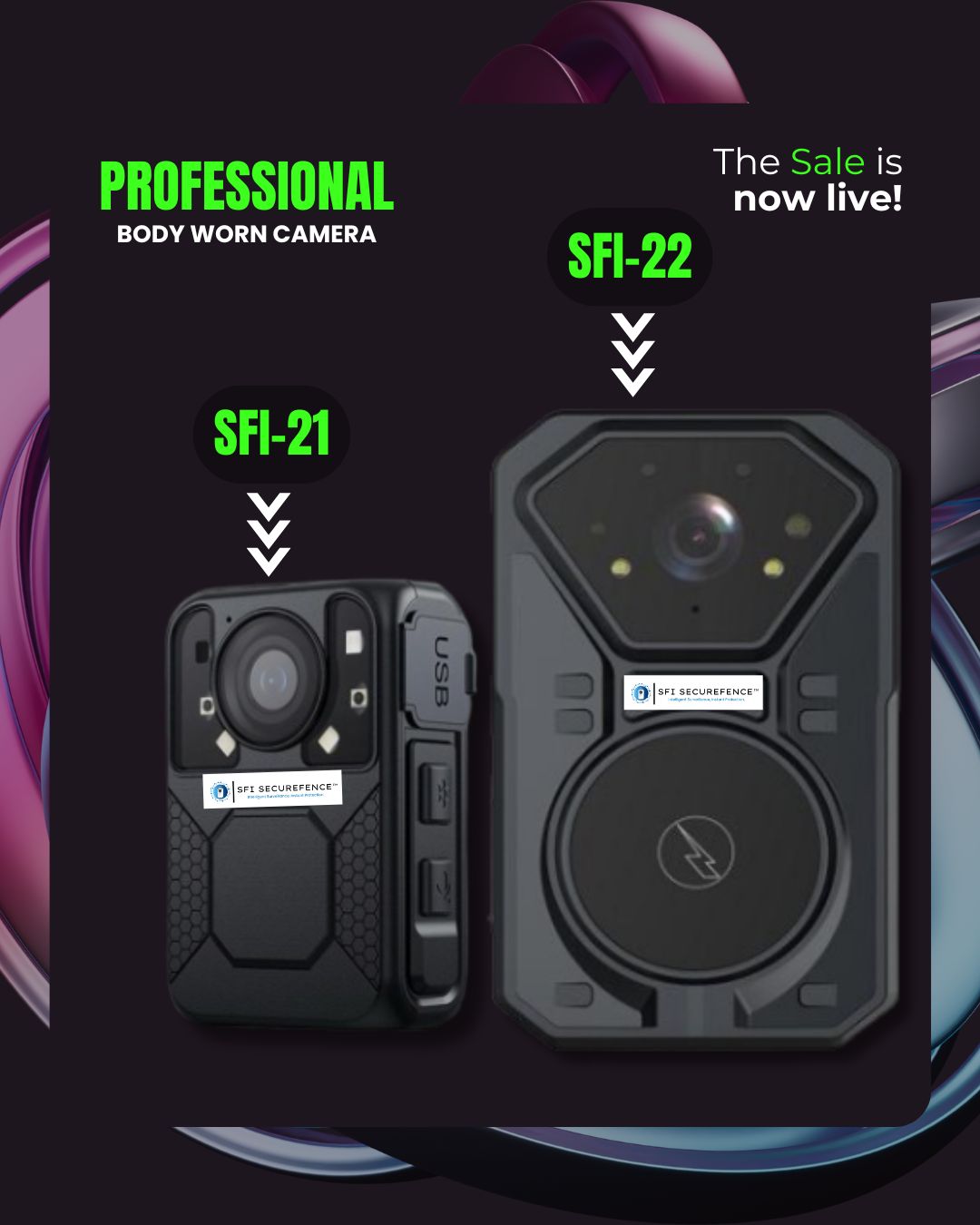 SFI 21 & SFI-22 BODY WORN CAMERAS